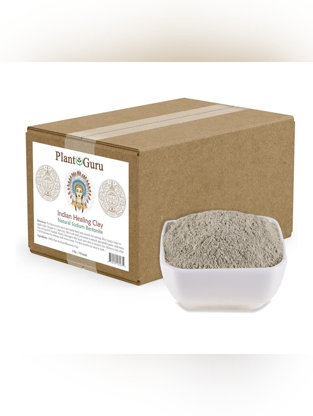 Plant Guru Sodium Bentonite Clay Powder 5 lbs.
